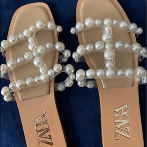 Zara Pearl Sandals